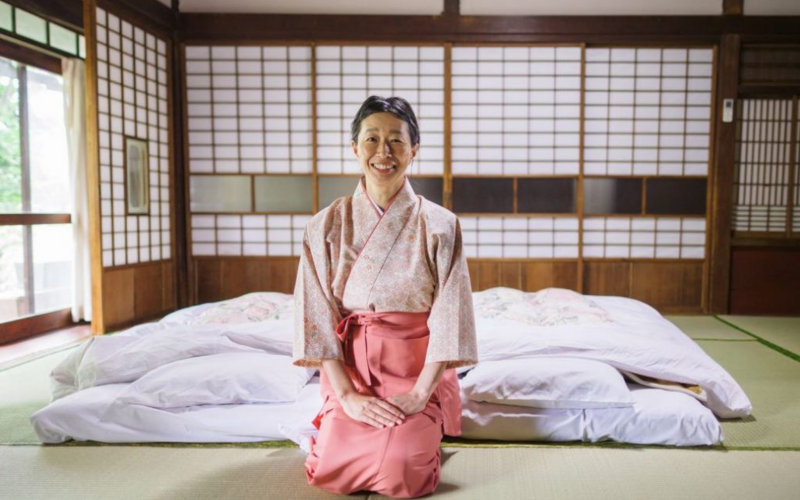 lữ quán truyền thống với Tatami và Futon lữ quán truyền thống với Tatami và Futon